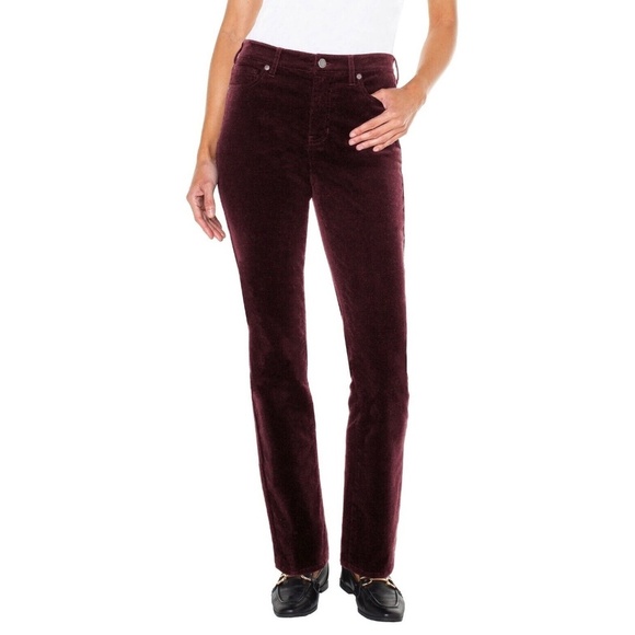 Well Worn brand: High Rise, Soft Corduroy Skinny Pants, Red, Size 10 (W30), NWT - Picture 1 of 16